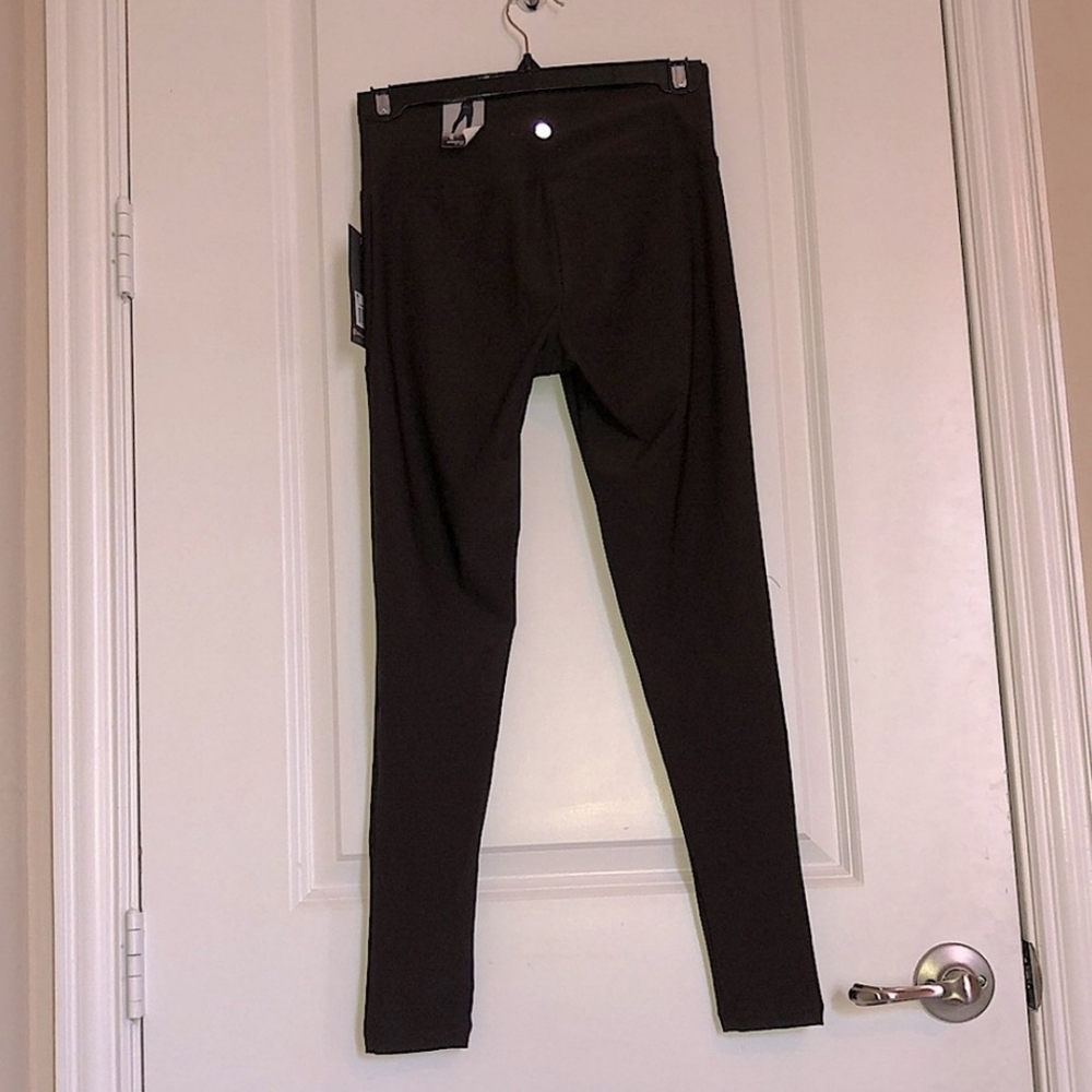 🌕 NWT Bally Total Fitness Small Brown Leggings - Picture 3 of 6